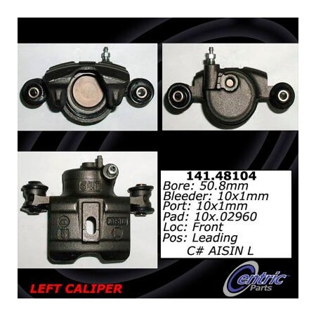 Centric Semi-Loaded Brake Caliper, Parts, 141.48104 141.48104